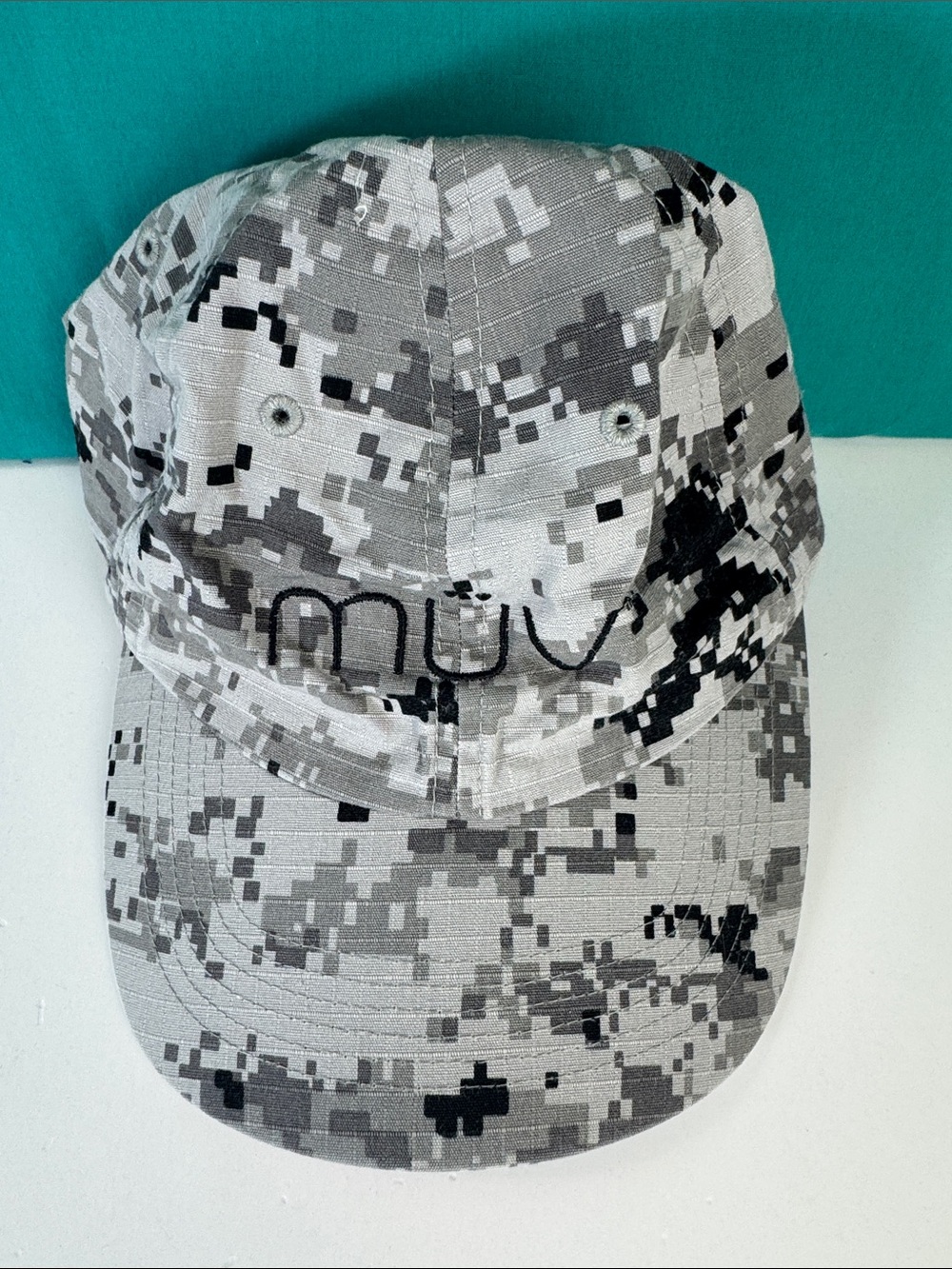 MÜV Digital Camo Baseball Cap Adjustable Hat Port Authority cotton
